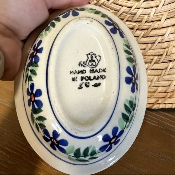 Polish Pottery Boleslawiec Hand Painted Ceramic Soap Dish - Picture 5 of 6